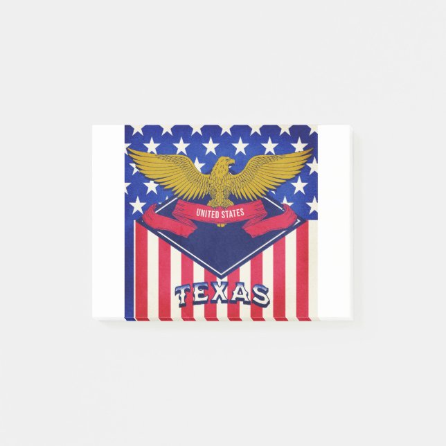 Post-it® Drapeau du Texas USA (Devant)