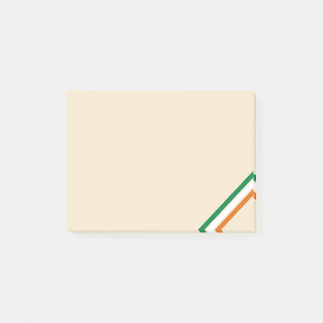 Post-it® Drapeau Irlandais Patriotique Irlande Rayures (Devant)