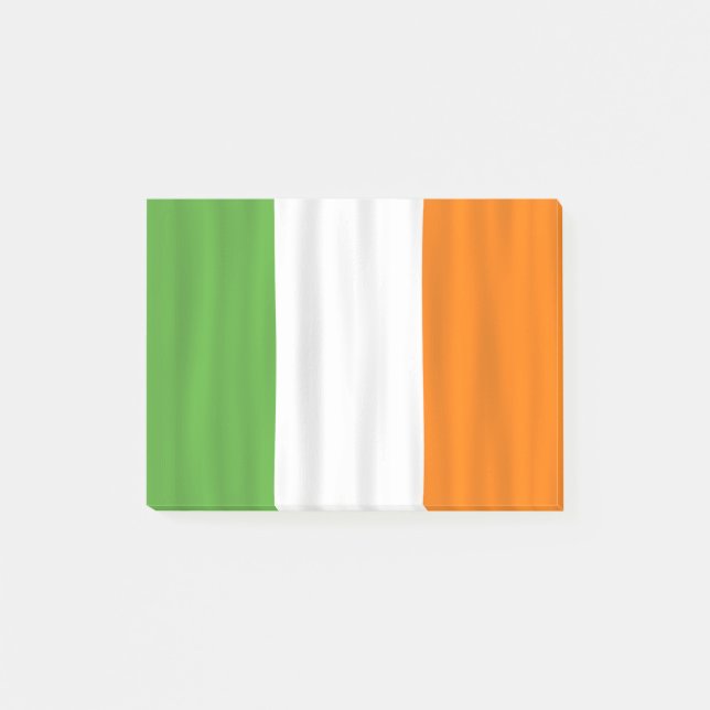 Post-it® Drapeau irlandais Vert Blanc Orange Post-it (Devant)