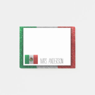 Post-it® Drapeau mexicain Mexique Parties scintillant Ensei