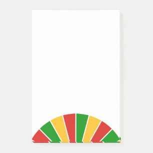 Post-it® DRAPEAU RASTAFARI BOUTON RAYONS + vos idées