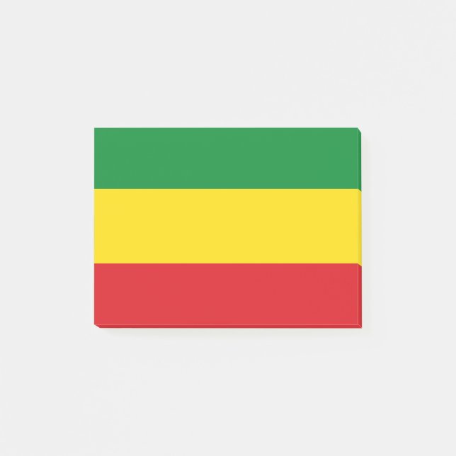 Post-it® Drapeau rastafari éthiopien Rasta (Devant)