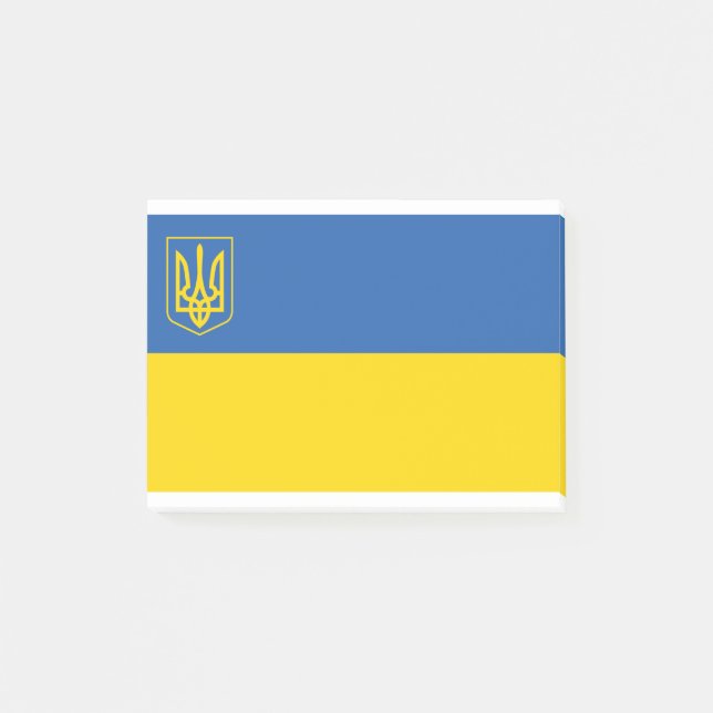 Post-it® Drapeau-Ukraine-avec-Trident (Devant)