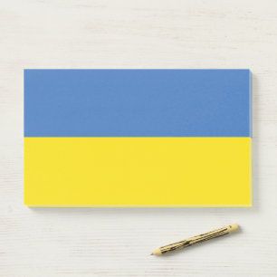 Post-it® Drapeau ukrainien Slava Ukraini С л а в а р У к  d