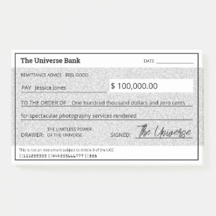 Post-it® Droit d'attraction Parties scintillant argent Fill