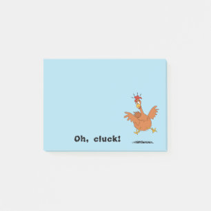Post-it® Drôle Anxieux Poulet Poulet Amant De Poulet Oh Clu