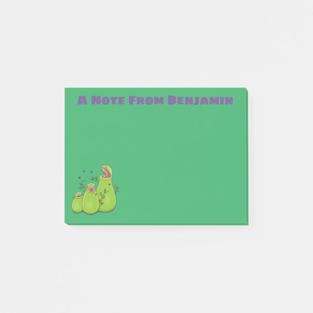 Post-it® Drôle carnivore carnivore carnivore plante dessin  (Devant)