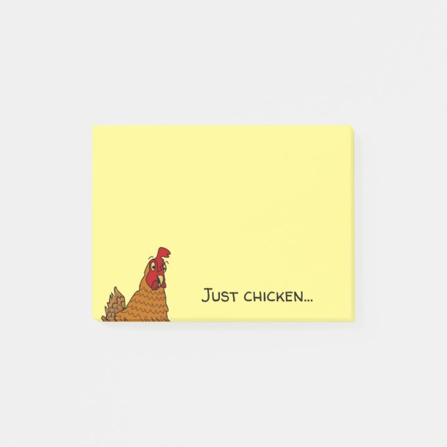 Post-it® Drôle Cartoon Chicken Pun cadeau pour le jardinier (Devant)