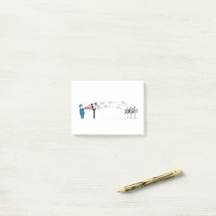 Post-it® Drôle Cartoon Postman - Livraison par la poste ave