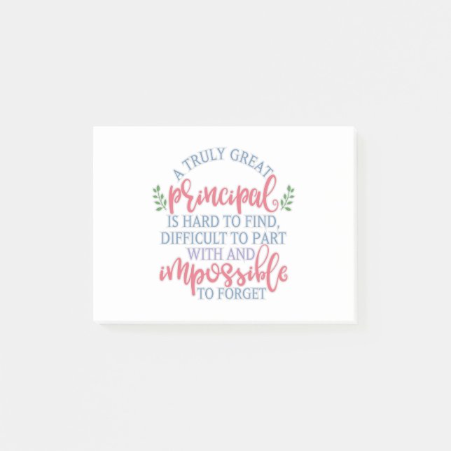 Post-it® Drôle de remerciement de l'enseignant principal (Devant)