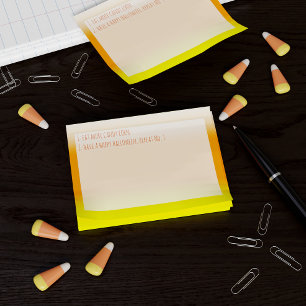 Post-it® Drôle Halloween Mangez Plus De Candy Corn Personna