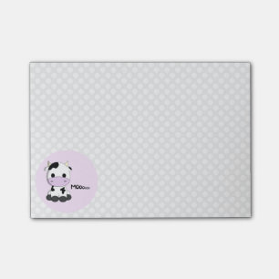 Post-it® Drôle joli dessin de vache poitrine poitrine fille
