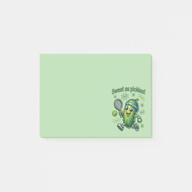 Post-it® Drôle mignon sucré comme chatons Pickleball (Devant)