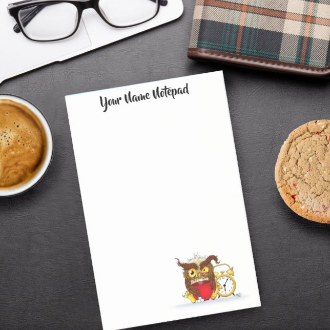 Post-it® Drôle Morning Cranky Owl (Créateur téléchargé)