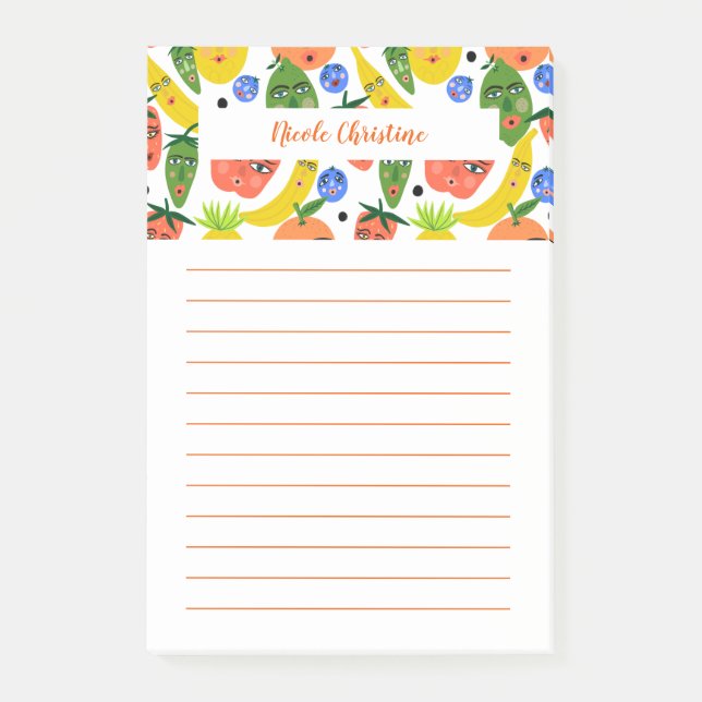 Post-it® Drôle Salade de fruits PERSONNALISER Bloc-notes IT (Devant)