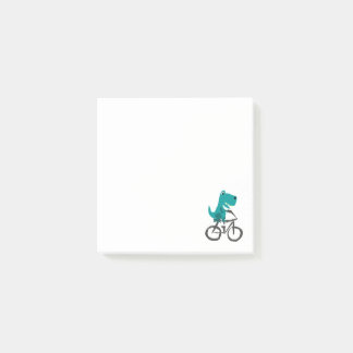 Post-it® Drôle T-rex Dinosaur équitation Bicyclette Dessin