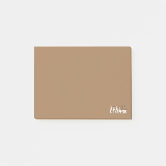 Post-it® Drôles d'incidents survenus Chiens cool assis (Devant)