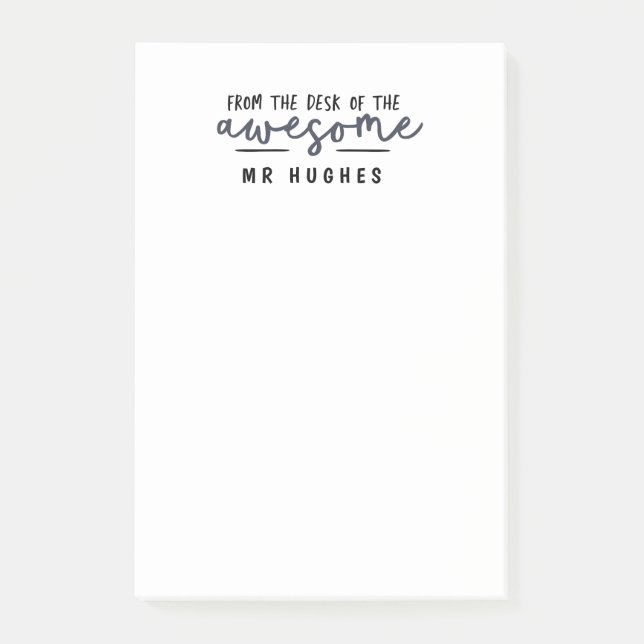 Post-it® Du bureau de la marine intelligente de cadeau de (Devant)