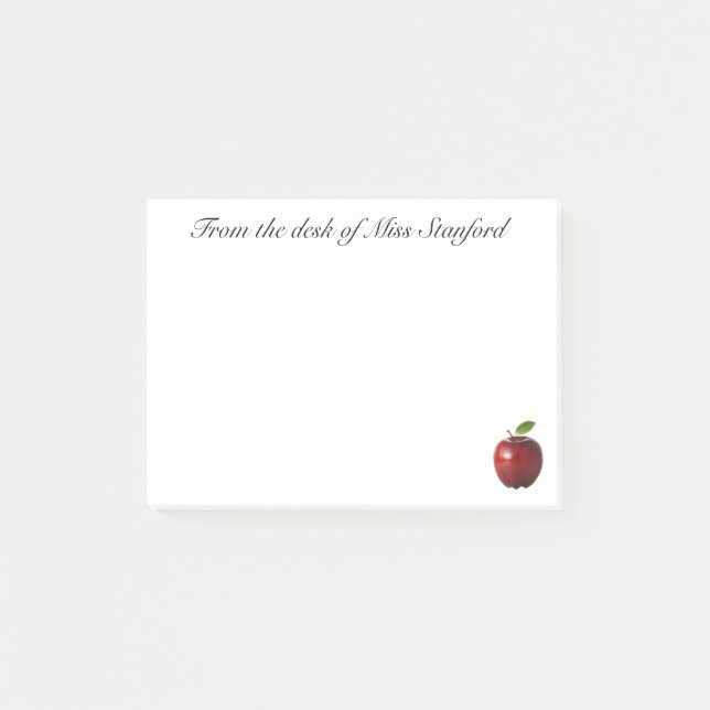 Post-it® Du bureau - de la note collante de professeur (Devant)