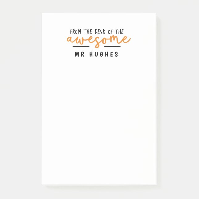 Post-it® Du bureau de l'enseignant ludique et lumineux cade (Devant)