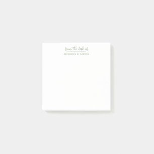 Post-it® Du Bureau De Moderne Minimaliste Sage Vert