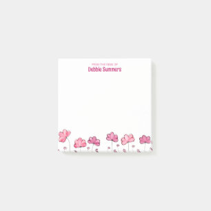 Post-it® Du Bureau de Nom Personnalisé Professionnel Floral