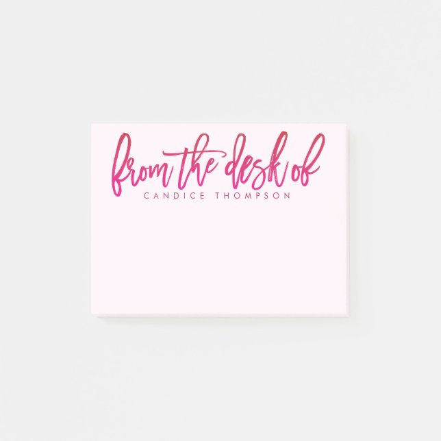 Post-it® Du Bureau De Personnalisé (Devant)