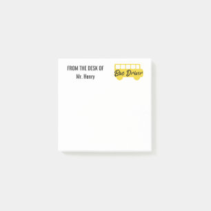 Post-it® Du bureau du jaune personnalisé de chauffeur de