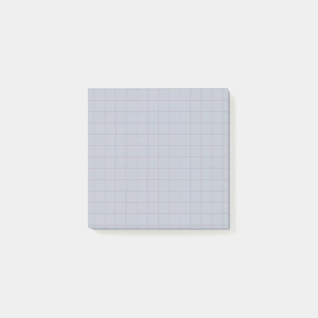 Post-it® Dusty Blue À damiers Motif Conception de grille do (Devant)