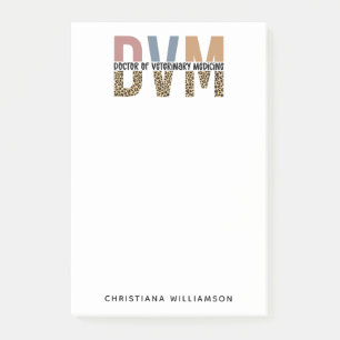 Post-it® DVM personnalisé Docteur en médecine vétérinaire C