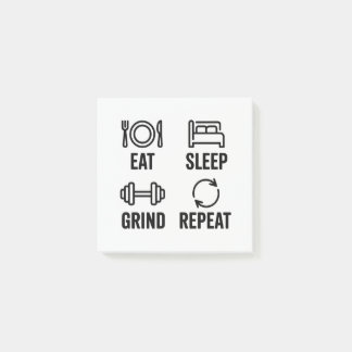 Post-it® Eat. Sleep. Grind. Repeat