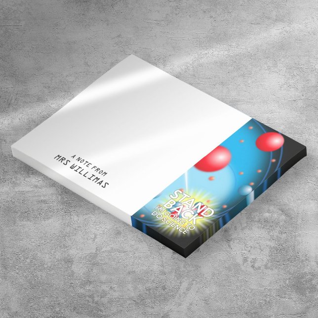 POST-IT® ÉCARTEZ-VOUS JE VAIS FAIRE DE LA SCIENCE (STAND BACK I'M GOING TO DO SCIENCE POST-IT NOTES)