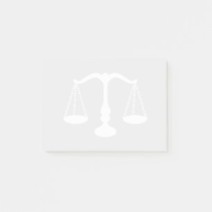 Post-it® Échelle blanche de justice