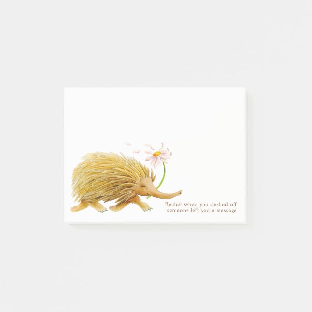 Post-it® Echidnas whimy aquarelle personnalisée billet il n (Devant)