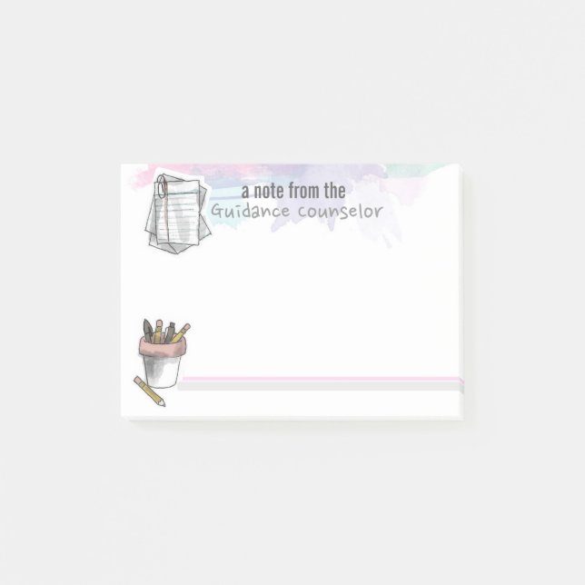 Post-it® Éclaboussure de note de conseiller de conseils (Devant)
