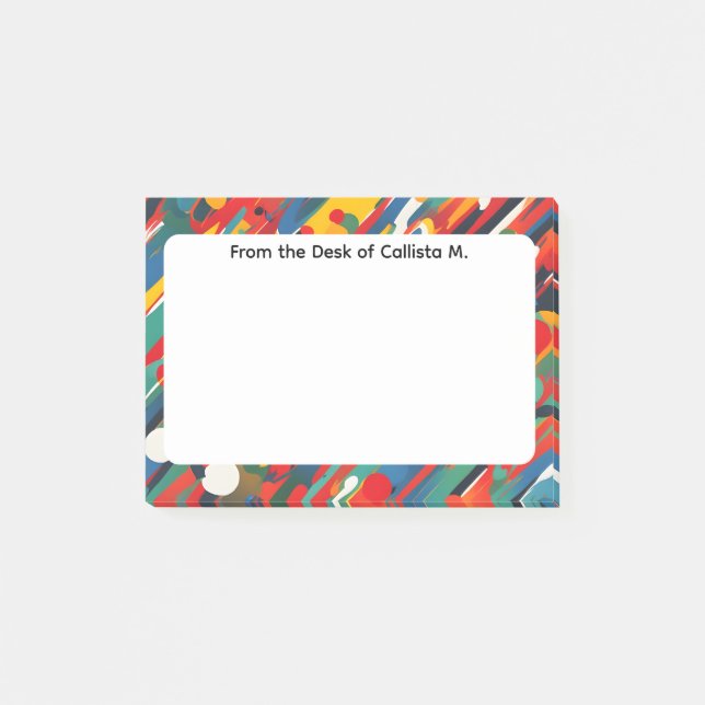 Post-it® Éclaboussure de peinture diagonale (Devant)