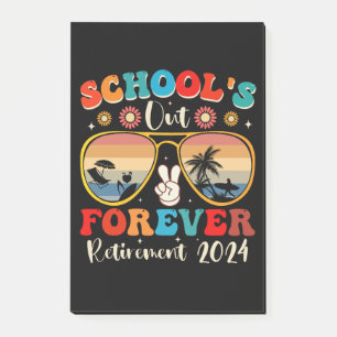 Post-it® Écoles Out Forever Retraité Enseignant Jour Dernie