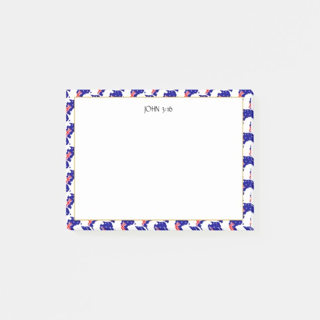 Post-it® Écriture chrétienne AUSTRALIE (Devant)