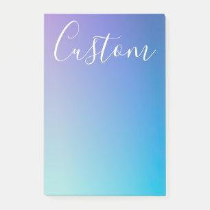 Post-it® Écriture de script modifiable moderne   Ombre colo