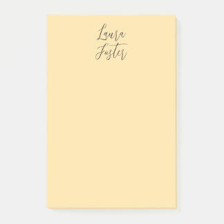 Post-it® Écriture manuscrite classique Nom élégant Couleur 