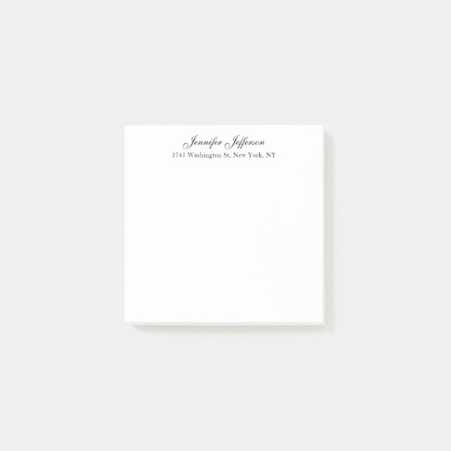 Post-it® Écriture manuscrite moderne élégante simple profes (Devant)