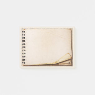 Post-it® Écriture ou note Pad Vintage Shabby vieux papier