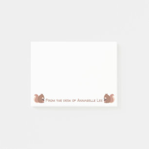 Post-it® Écureuils mignons avec des glands