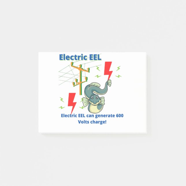 Post-it® EEL Électrique Peut Générer 600 Volts (Devant)