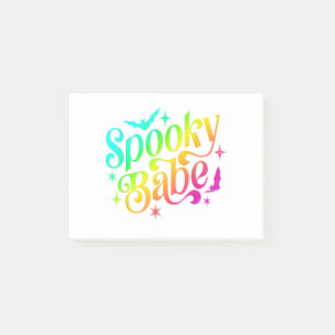 Post-it® Éffrayant Babe Arc-En-Ciel Halloween Trick Ou Trea