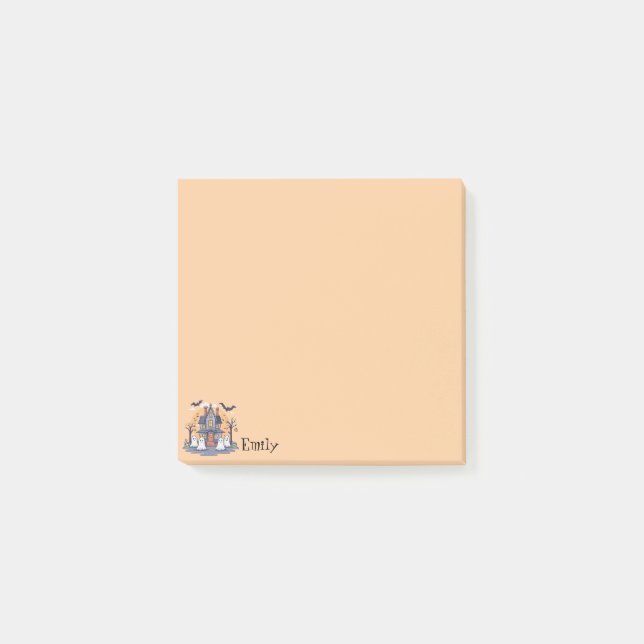 Post-it® Éffrayant Halloween Mansion Tan (Devant)