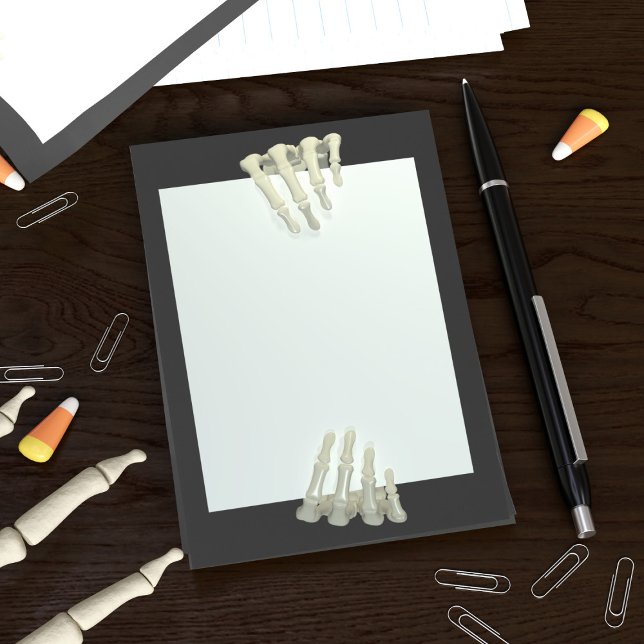 Post-it® Éffrayant Skeleton Mains Déplaisant Post it Notes (Boo! Spooky post it notes just for you)