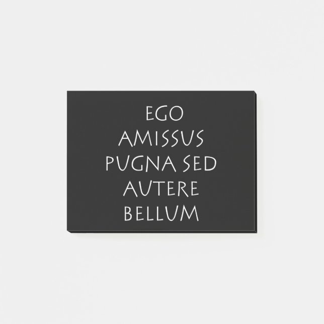 Post-it® Ego amissus pugna sed autere bellum (Devant)