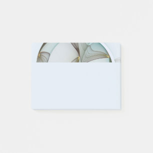 Post-it® Élégance moderne abstraite turquoise marron or