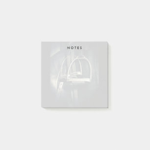 Post-it® Élégant bâton d'argent sur selle d'équitation angl